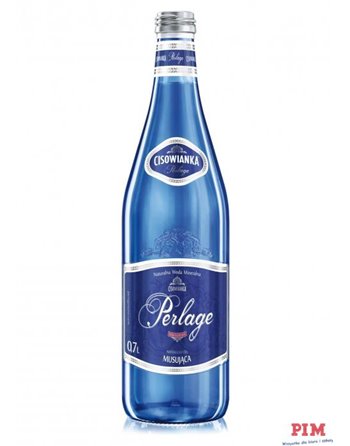 Woda CISOWIANKA 0.7l Perlage gazowana szkło karton 12 szt