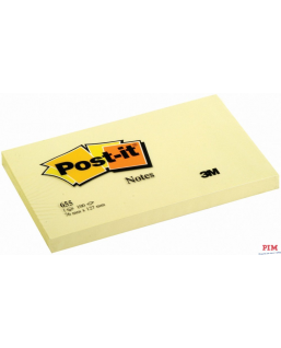 Bloczek 3M POST-IT 655 76x127mm żółte 100k FT510060526