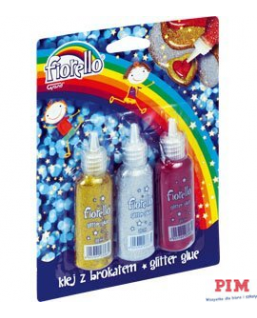 Klej brokatowy FIORELLO GR-BK20 3 kolory x20ml 170-2230