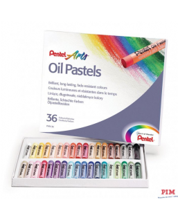 Kredki pastele olejne PENTEL 36kolorów PHN36