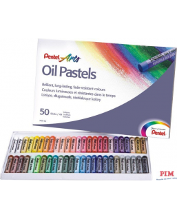 Kredki pastele olejne PENTEL 50kolorów PHN50