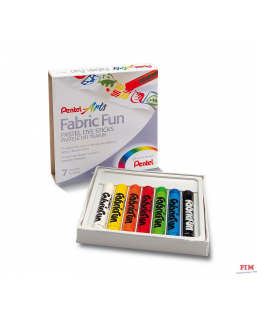 Kredki pastele do tkanin PENTEL 7kolorów PTS7