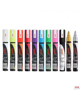 Marker z farbą kredową CHALK PWE-5M złoty UNI UNPWE5M/DZL