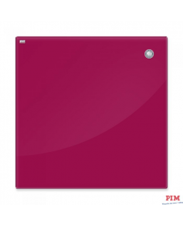 Tablica szklana magnetyczna 45x45cm czerwona 2X3 TSZ4545 R