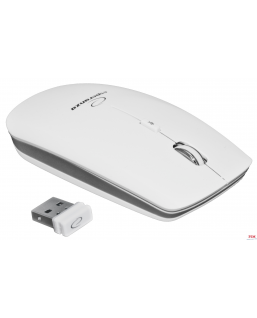 Mysz bezprzewodowa 2.4GHZ optyczna USB SATURN biała EM120W ESPERANZA