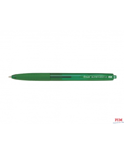 Długopis olejowy automatyczny PILOT SUPER GRIP zielony BPGG-8R-F-GG