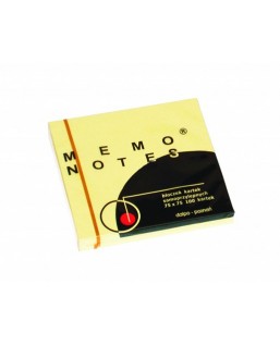 Bloczek samoprzylepny MEMO 75x75mm żółty DALPO