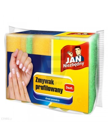 JAN NIEZBĘDNY Zmywak profilowany 3 szt. 56603