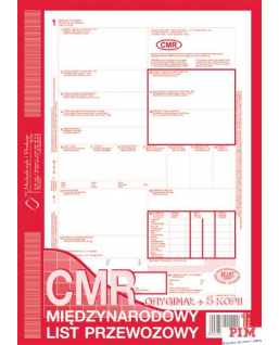 800-3 CMR A4 78kartek 1+5 międzynarodowy list przewozowy MICHALCZYK