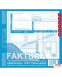 118-2E Faktura dla jednostek jednostek samorządu 2/3A4 MICHALCZYK