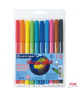 Flamastry komplet 10kolorów CENTROPEN 7790/10