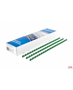 Grzbiety do bindowania DATURA 10mm zielony 100szt.