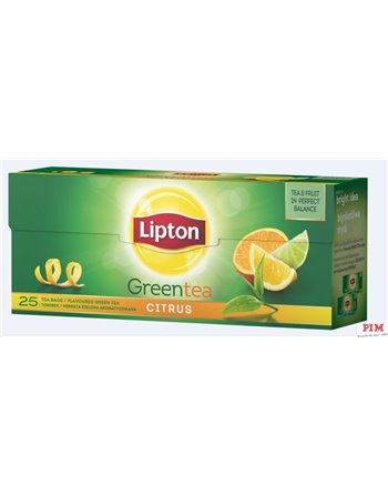 Herbata LIPTON GREEN CITRUS 20 torebek
