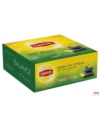 Herbata LIPTON Green Tea Citrus (100 kopert fol.)