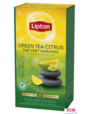 Herbata LIPTON Green Tea Citrus (25 saszetek)
