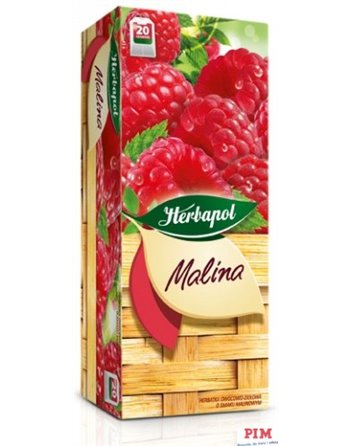 Herbata HERBAPOL HERBACIANY OGRÓD MALINA FIX (20 saszetek)
