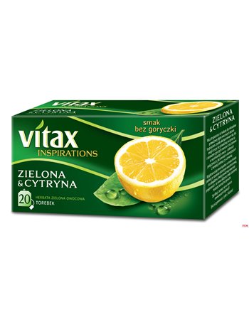 Herbata VITAX INSPIRATIONS zielona z cytryną (20 saszetek)