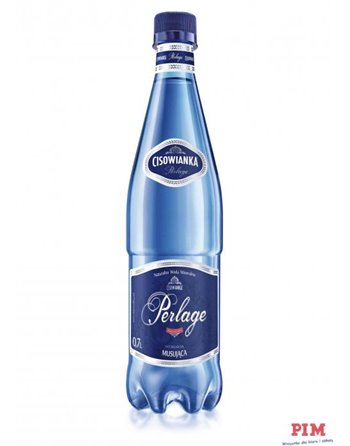 Woda CISOWIANKA 0.7l Perlage gazowana PET zgrzewka 6 szt.