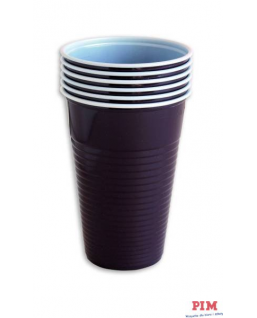 Kubek plastikowy brązowy 200ml (100szt)