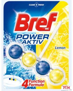 Zawieszka WC BREF POWER ACTIVE 50g Lemon kulki 625197