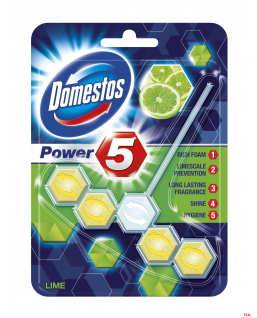 Zawieszka do toalety KOSTKA POWER5 LIME 55g DOMESTOS