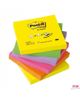 Bloczki 3M POST-IT Z-Notes 76x76mm neonowe 6x100k R330-NR FT510089939