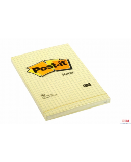 Bloczek 3M POST-IT 662 102x152mm żółte 100k kratka FT510010638