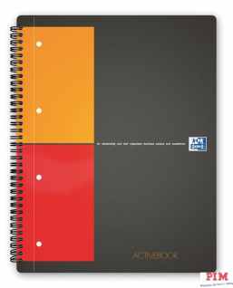 Kołonotatnik A4 80K krata PP OXFORD Activebook International 100104329