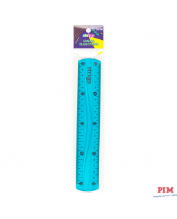Linijka elastyczna 20cm niebieska SSC013 STRIGO