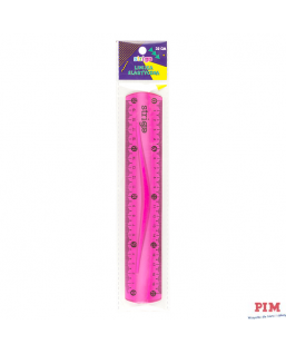 Linijka elastyczna 20cm różowa SSC012 STRIGO