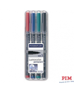 Foliopis permanentny B314 WP4 etui 4szt. STAEDTLER S314WP4