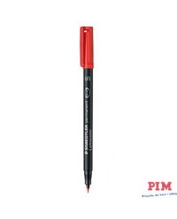 Foliopis permanentny S 313 czerwony STAEDTLER LUMOCOLOR S313-2