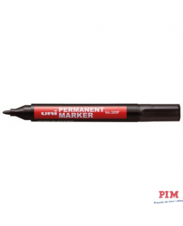 Marker permanentny UNI NO-320 okrągły czarny