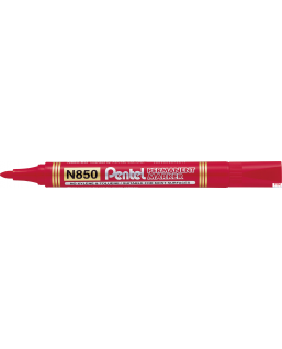 Marker permanentny N850 czerwony okrągła końcówka PENTEL