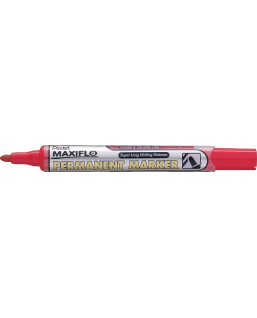 Marker permanentny NFL50 czerwony okrągły z tłoczkiem płynny tusz PENTEL