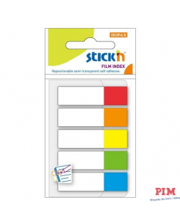 Zakładki indeksujące 45x12mm mix 5 kolorów neon STICK"N 21465