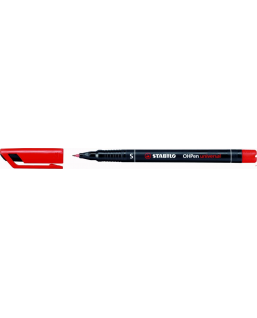 Foliopis STABILO OHPen niezmywalny 0.4mm czerwony 841/40