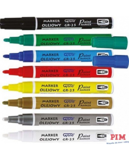 Marker olejowy GR-25 żółty GRAND