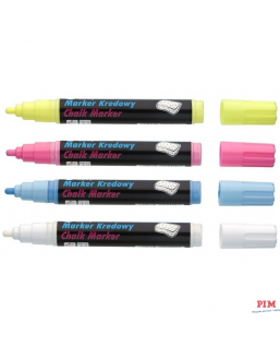 Markery kredowe końcówka 4.5mm białe TO-292 02 TOMA