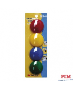 Magnesy ARGO kolorowe WF-40 opakowanie 4sztuki SRH-40