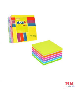 Bloczek STICK"N 76x76mm 400k mix neonowy 6 kolorów 21539