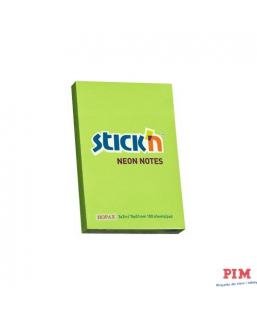 Bloczek STICK"N 76x51mm zielony neon 100k 21163 STICK"N