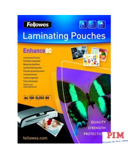 Folia do laminowania FELLOWES 80 mic A4 100szt 5306101