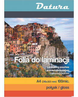 Folia do laminacji A4 100mic DATURA