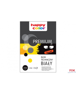 Blok techniczny biały 250g A3 HAPPY COLOR 3725 3040-0
