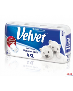 Papier toaletowy VELVET XXL 3 warstwy (8szt.) biały 153.133
