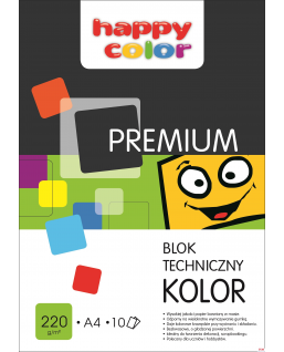Blok techniczny kolor 220g A3 HAPPY COLOR 3722 3040-09