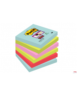 Bloczki 3M POST-IT Z-Notes 76x76mm MIAMI 6x90k Super Sticky 70005291649