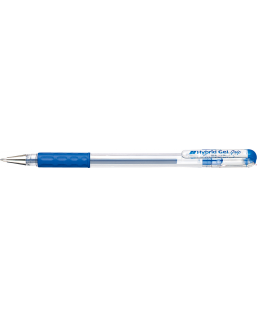 Pióro żelowe PENTEL K116 niebieski z gumowym uchwytem Hybrid Gel Grip