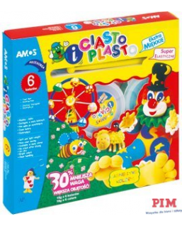 CiastoPlasto AMOS IC6PT - 6 kolorów+akcesoria 170-1023